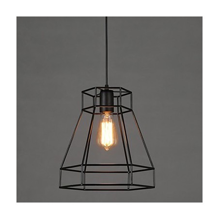 Lustre en fer forgé à lignes géométriques et diamants, luminaire suspendu moderne et contemporain Lustre en fer forgé à lignes géométriques et diamants, luminaire suspendu moderne et contemporain
