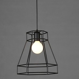 Lustre en fer forgé à lignes géométriques et diamants, luminaire suspendu moderne et contemporain