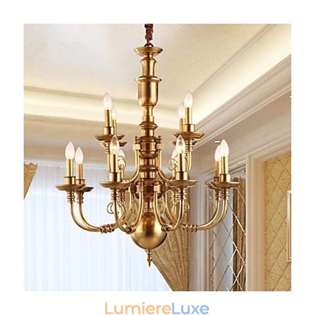 Lustre Traditionnel Classique Rustique Lodge Métal Lustre Traditionnel Classique Rustique Lodge Métal