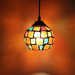 Lustre en verre Marcelo G simple et tendance, restaurant la lumière des anciennes manières