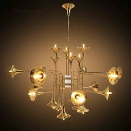 Lustre en métal galvanisé de style mini country
