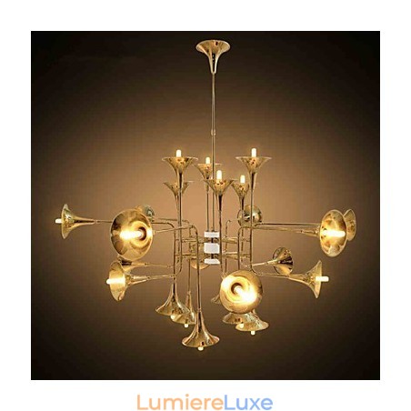 Lustre en métal galvanisé de style mini country Lustre en métal galvanisé de style mini country