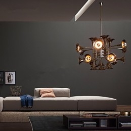 Lustre en métal galvanisé de style mini country
