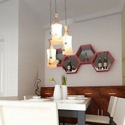 Lampe à suspension créative à air chaud en forme de feuilles