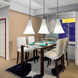 Lampe à entonnoir conique en forme de cône, tête unique, en forme de trompette, en verre, à éclairage simple