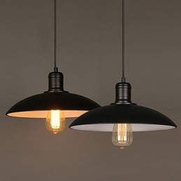 Lampes et lanternes Art Restauration Soucoupe volante en fer forgé à tête unique Droplight