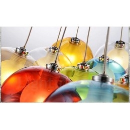 Lampe suspendue créative en verre pour bocal à poissons rouges, couleur nordique, restauration des anciennes manières
