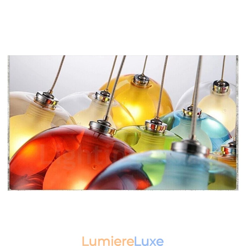 Lampe suspendue créative en verre pour bocal à poissons rouges, couleur nordique, restauration des anciennes manières