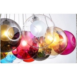 Lampe suspendue créative en verre pour bocal à poissons rouges, couleur nordique, restauration des anciennes manières