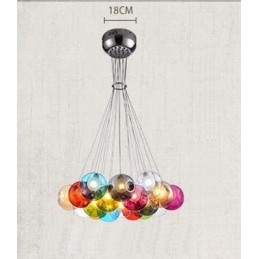Lampe suspendue créative en verre pour bocal à poissons rouges, couleur nordique, restauration des anciennes manières