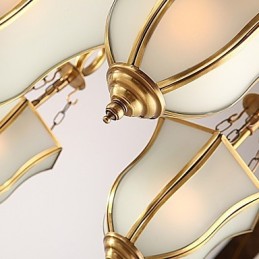 Lustre Traditionnel Classique Rustique Lodge Métal