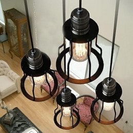 Suspension de style mini peinture classique et vintage traditionnelle