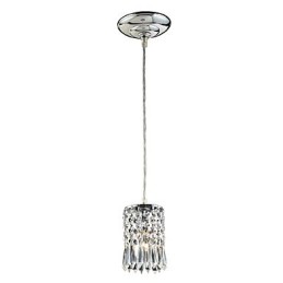 Suspension moderne contemporaine en cristal galvanisé de style mini