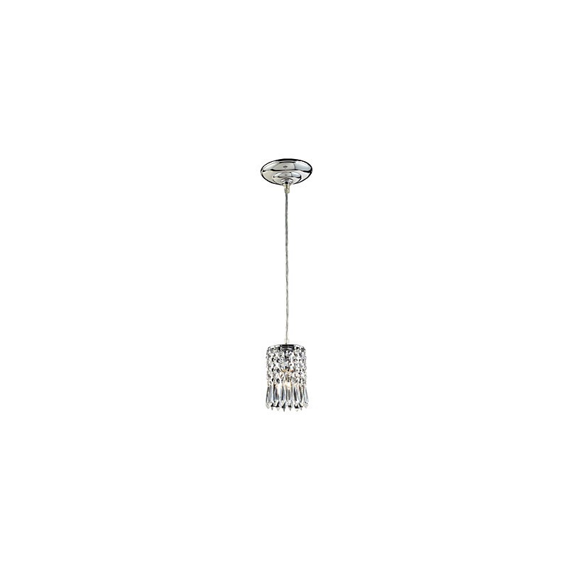 Suspension moderne contemporaine en cristal galvanisé de style mini