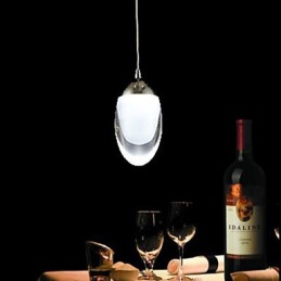 Lustre suspendu en verre chromé de style mini, moderne, contemporain, traditionnel, classique et campagnard