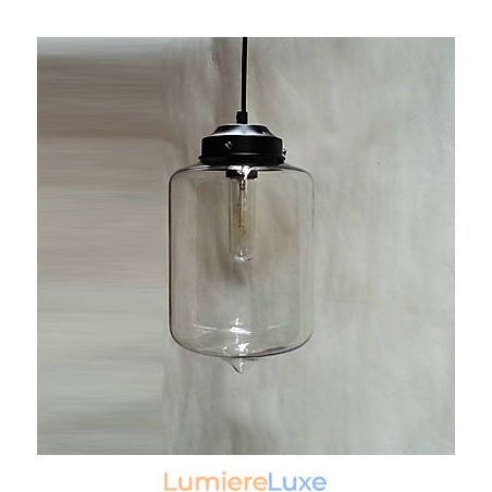 Suspension design bouteille 1 lumière peinture minimaliste en fer Suspension design bouteille 1 lumière peinture minimaliste en fer