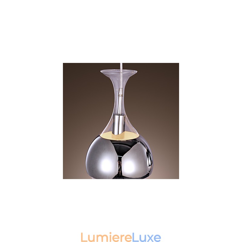 Suspension créative à 3 lumières de style français en forme de gobelet