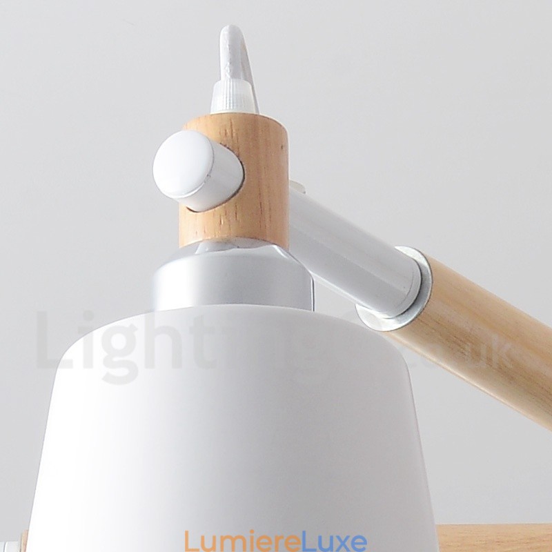 Lustre en bois contemporain moderne à 3 lumières