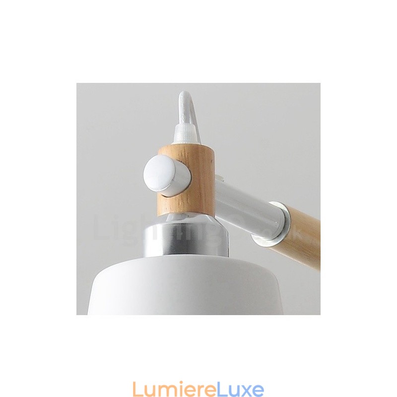 Lustre en bois contemporain moderne à 8 lumières