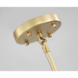 Lustre contemporain moderne à 20 lumières (noir doré)