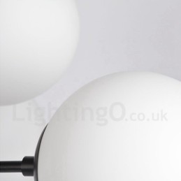 Lustre noir contemporain moderne à 8 lumières en métal à 2 niveaux avec abat-jour en verre