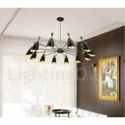 Lustre à 12 lumières de style contemporain moderne
