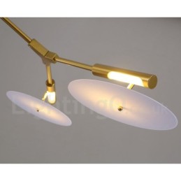 Lustre contemporain moderne à 5 lumières