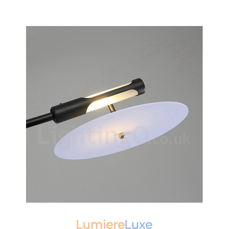 Lustre contemporain moderne noir à 9 lumières