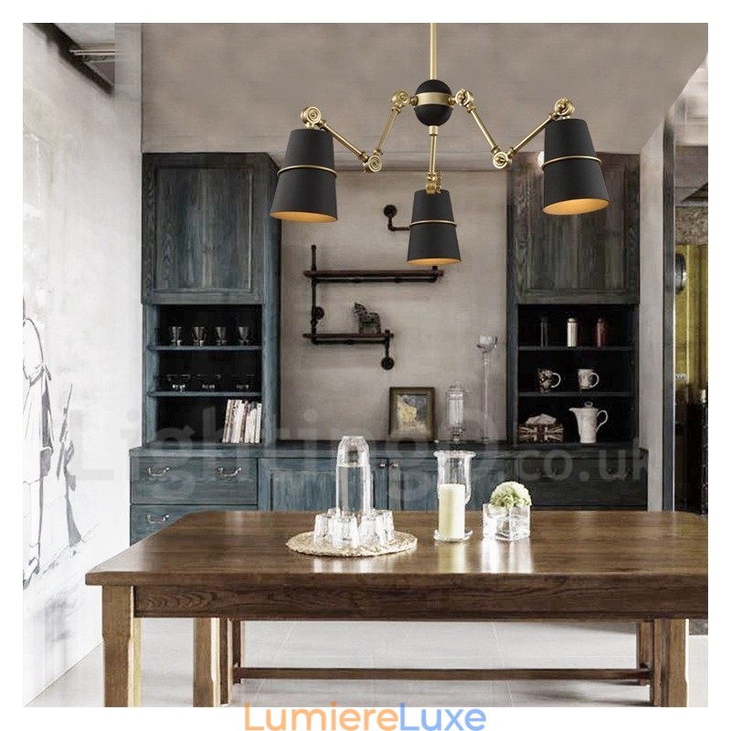 Lustre contemporain moderne à 3 lumières