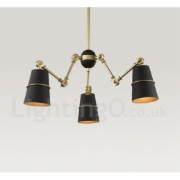 Lustre contemporain moderne à 3 lumières