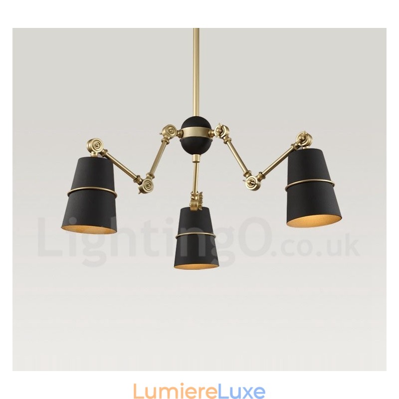 Lustre contemporain moderne à 3 lumières