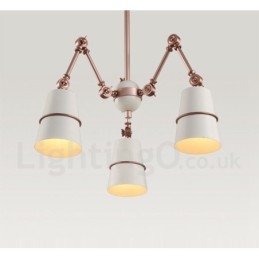 Lustre contemporain moderne à 3 lumières
