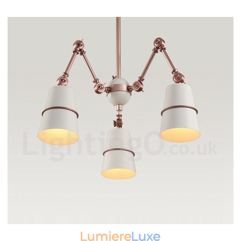 Lustre contemporain moderne à 3 lumières