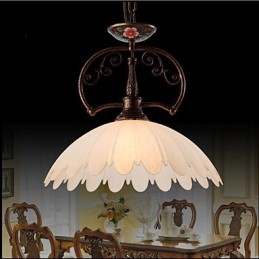 Lampe suspendue rétro peinte à la main