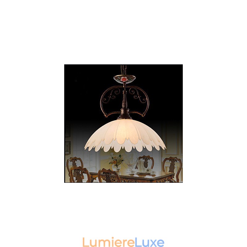 Lampe suspendue rétro peinte à la main