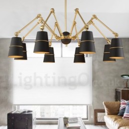 Lustre contemporain moderne à 8 lumières