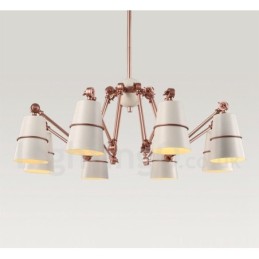 Lustre contemporain moderne à 8 lumières