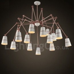 Lustre contemporain moderne à 15 lumières