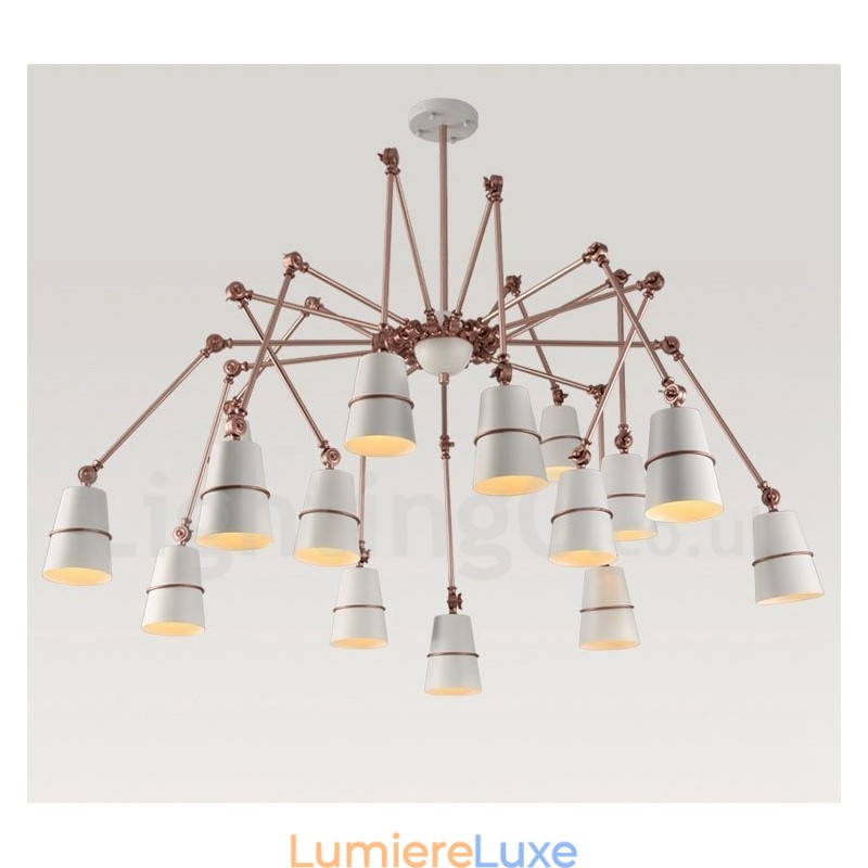 Lustre contemporain moderne à 15 lumières