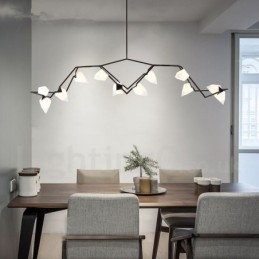 Lustre moderne et contemporain à 8 lumières