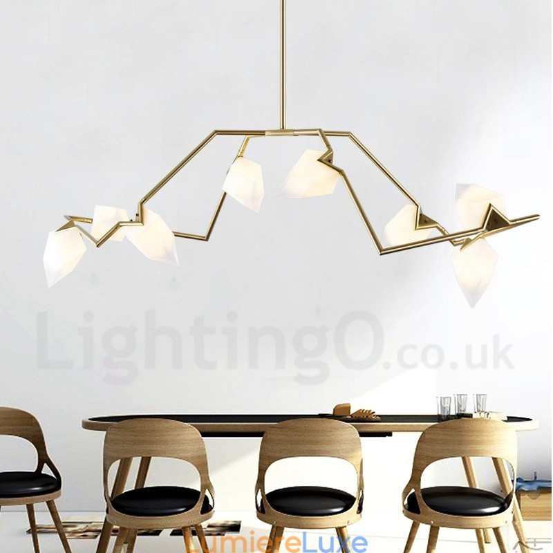 Lustre moderne et contemporain à 8 lumières