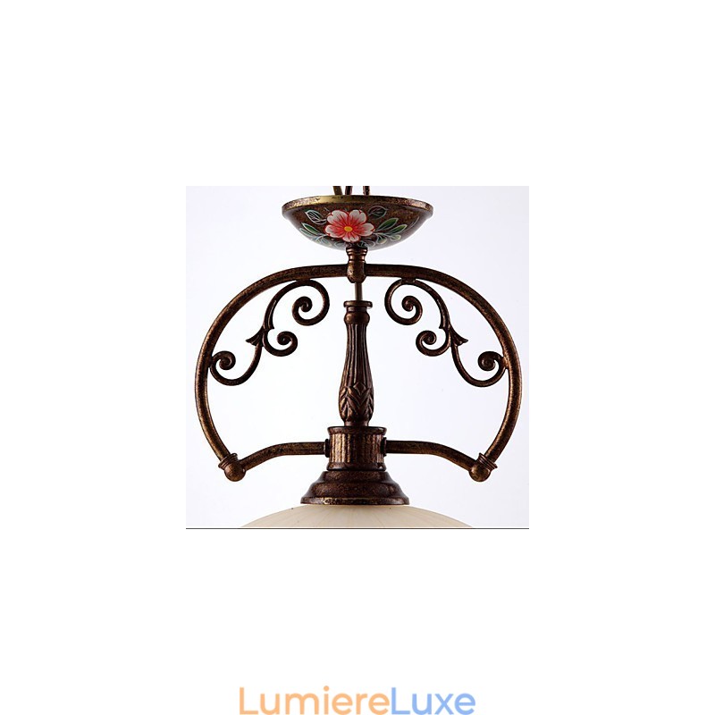 Lampe suspendue rétro peinte à la main