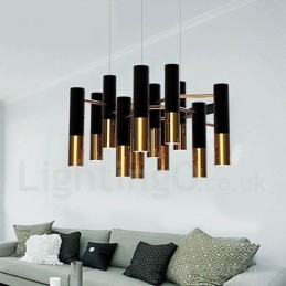 Lustre contemporain moderne à 13 lumières, lampe à un seul niveau