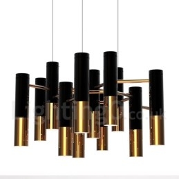 Lustre contemporain moderne à 13 lumières, lampe à un seul niveau