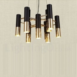 Lustre contemporain moderne à 13 lumières, lampe à un seul niveau