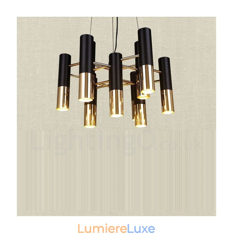 Lustre contemporain moderne à 13 lumières, lampe à un seul niveau