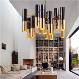 Lustre contemporain moderne à 13 lumières, lampe à un seul niveau