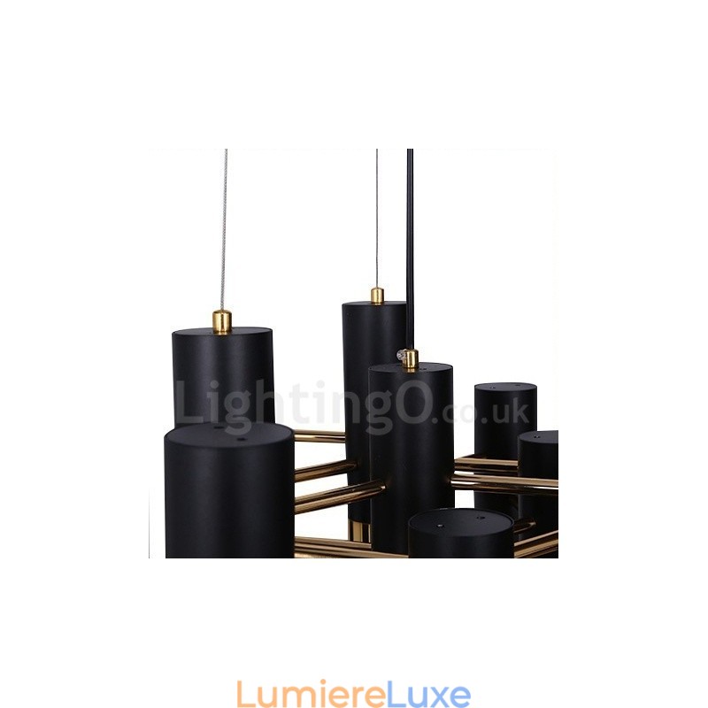 Lustre contemporain moderne à 13 lumières, lampe à un seul niveau