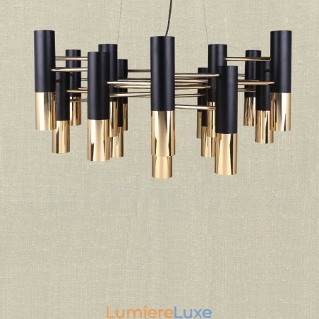 Lustre contemporain moderne à 19 lumières, lampe à un seul niveau Lustre contemporain moderne à 19 lumières, lampe à un seul niveau