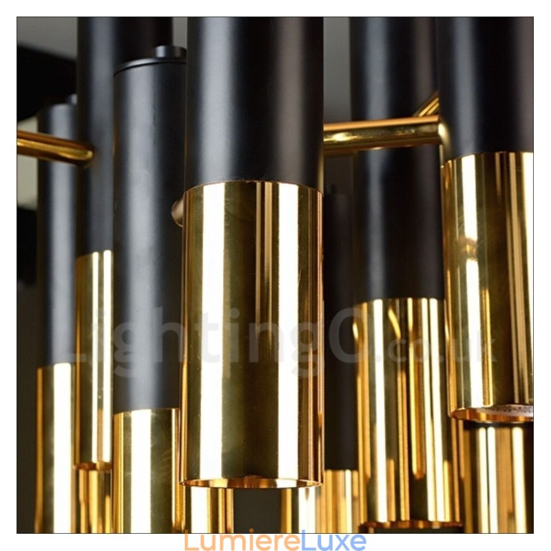 Lustre contemporain moderne à 19 lumières, lampe à un seul niveau